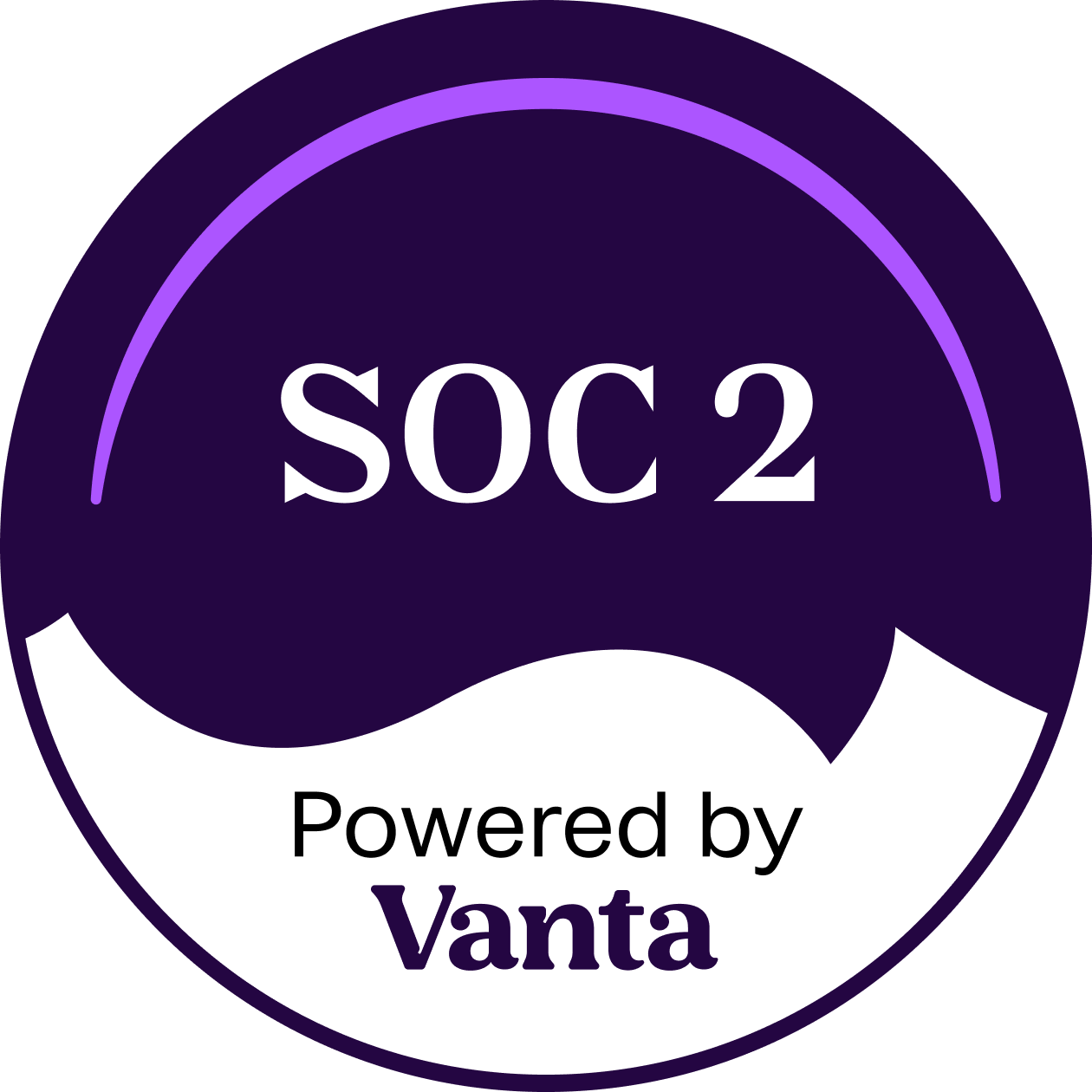 SOC 2 certified, powered by Vanta